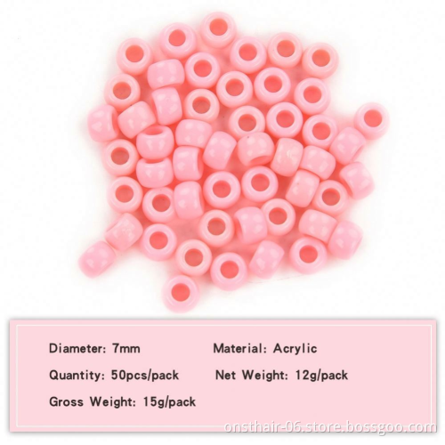 DIY Bracelet Accessories Children Gift Handcraft Department 12 Color 7MM Round Shape Acrylic Sugar Beads Jewelry Findings